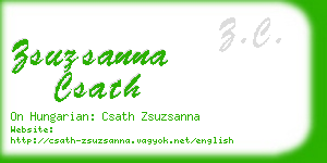 zsuzsanna csath business card